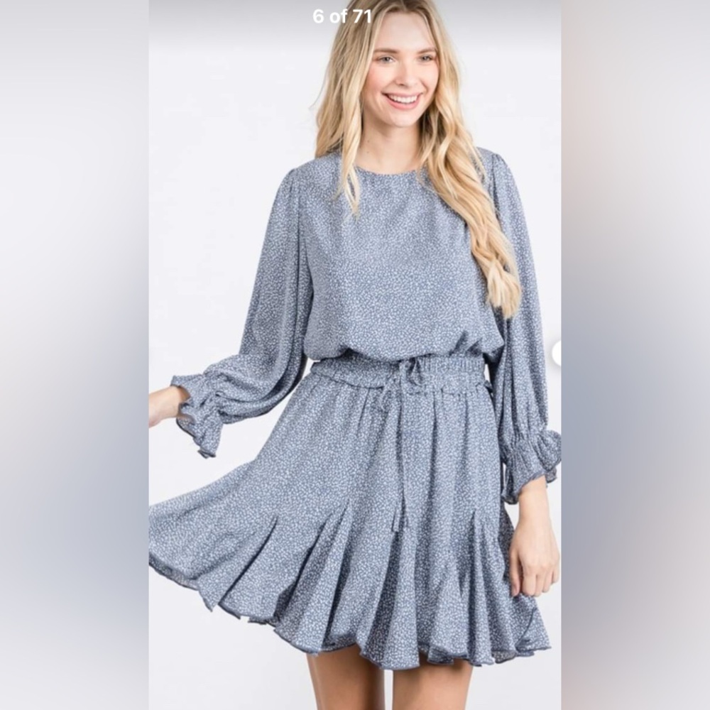 Jodifl Ruffle Peasant Dress